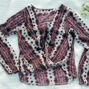 Wrap Front Boho Top Hollister